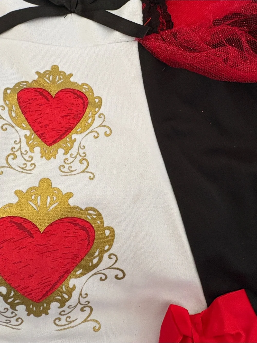 California Costumes Girls' Red & White Queen of Hearts Costume